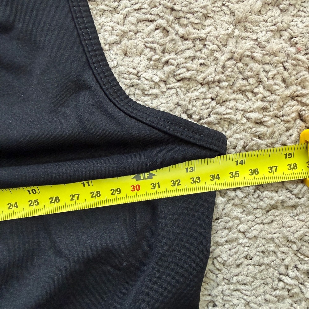 Alphalete Womens Black High Neck Seamless Ribbed Athletic Crop Top Size Small - Picture 9 of 9
